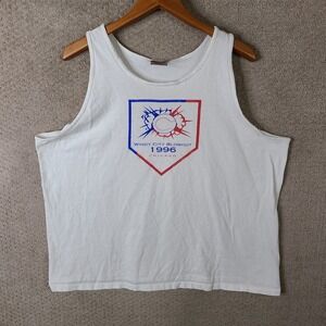 Vintage Onieta Tank Top XL White Windy City Blowout 1996 Chicago Baseball PowerT